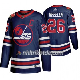Winnipeg Jets Trikot Blake Wheeler 26 Adidas 2019 Heritage Classic Navy Authentic - Herren